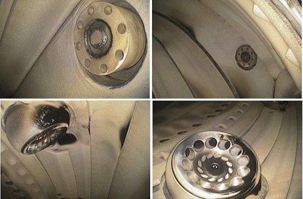 航空器發動機燃燒室孔探檢測圖