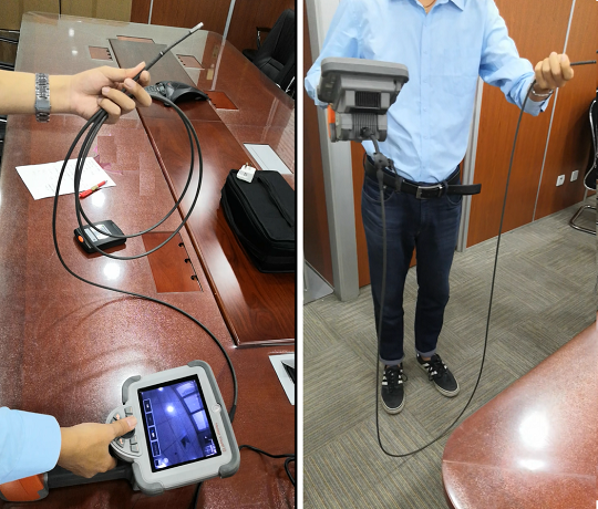 正確展開探頭線以保證正常導向 正確展開探頭線以保證正常導向