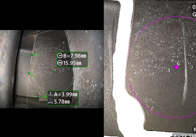 葉片空間弧度半徑計測量,指導(dǎo)葉片在翼打磨 葉片空間弧度半徑計測量,指導(dǎo)葉片在翼打磨