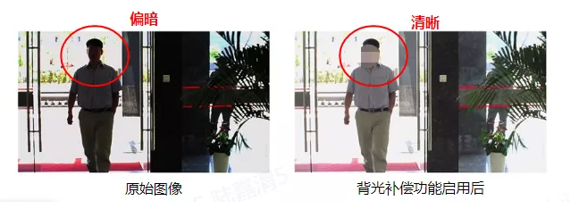 背光補償效果對比 背光補償效果對比